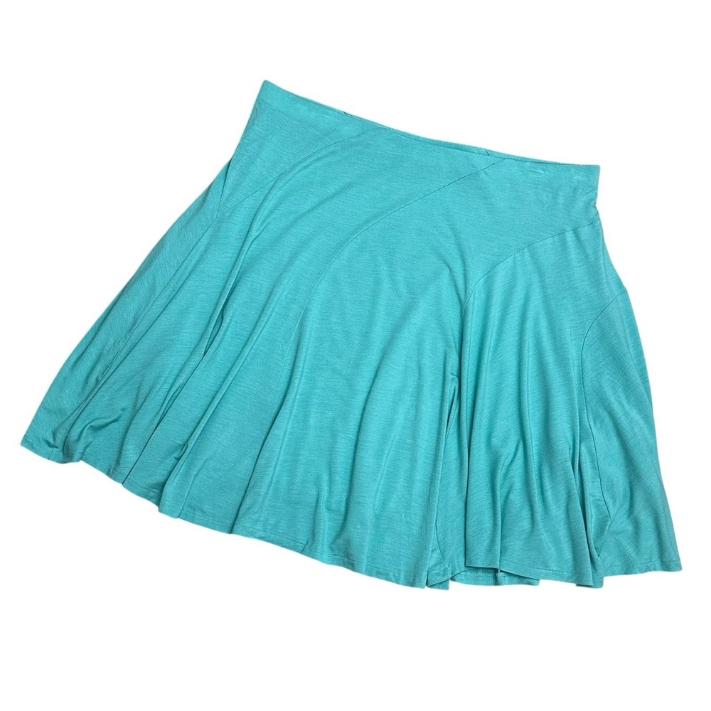 Ralph Lauren Sport Women's Size XL Teal Stretch Jersey Skirt NWT Minimalist Golf